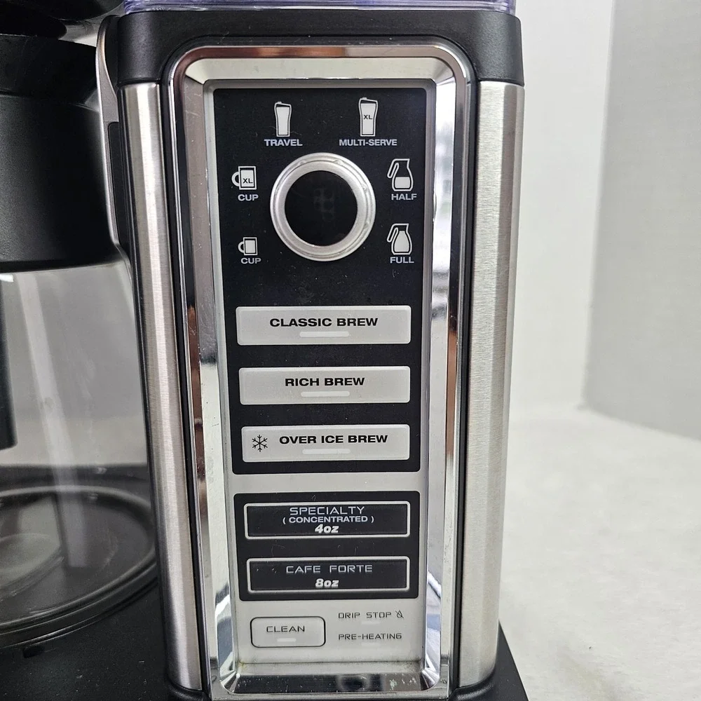 NINJA CF090A 32 Coffee Bar System with Glass Carafe-Black/Stainless